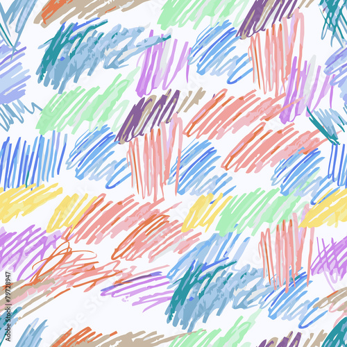 Doodle seamless pencil scribble pattern