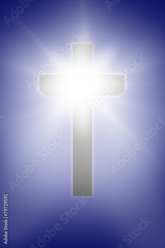 Composite image of white cross