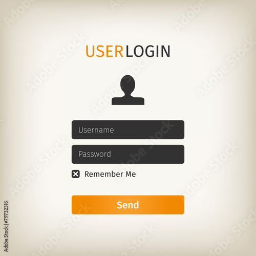 orange user login page