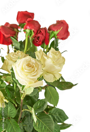 Bouquet of roses isolated