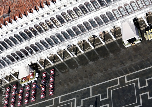 Ancient Palace in Venice seen from the top of the bell tower