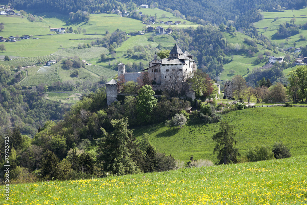Il Castello di presule nel paesaggio Trentino