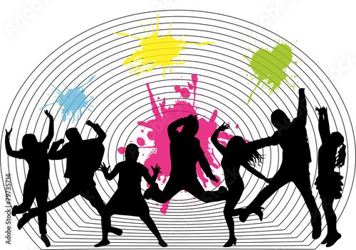 Dancing silhouettes