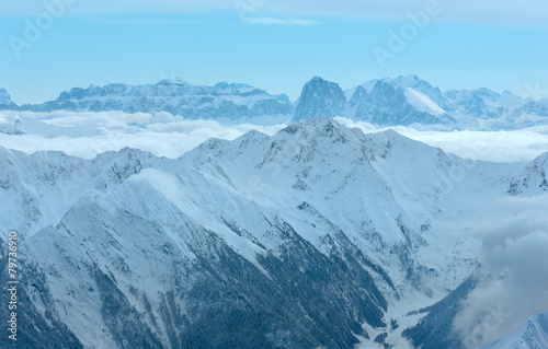 Dolomiten Alps winter view (Austria) © wildman