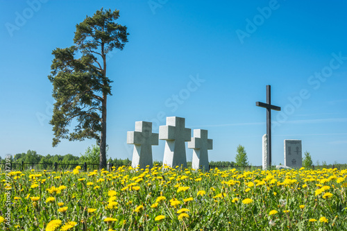 German prisoners of war cemetery in the city Lezhnevo Ivanovo re photo