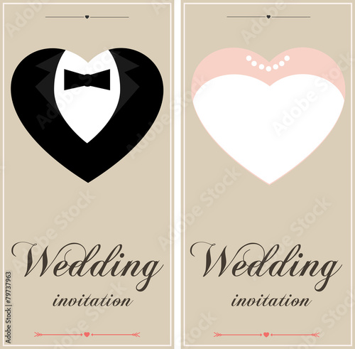 Beautiful wedding  invitation cards