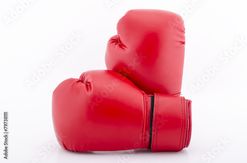 Boxing gloves isolated on white © piyathep