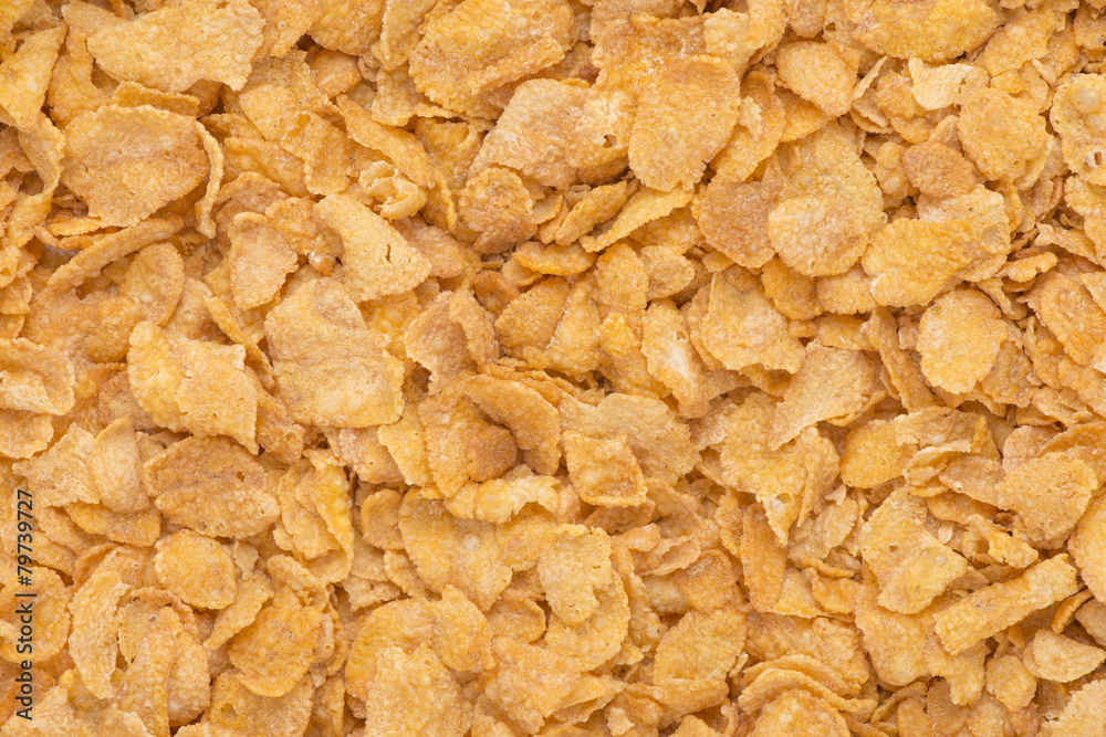 Close up of cornflakes Close up of cornflakes