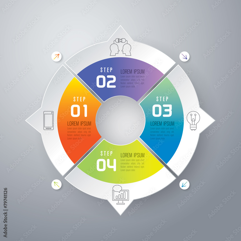 Infographics vector design template. Infographics vector design template.