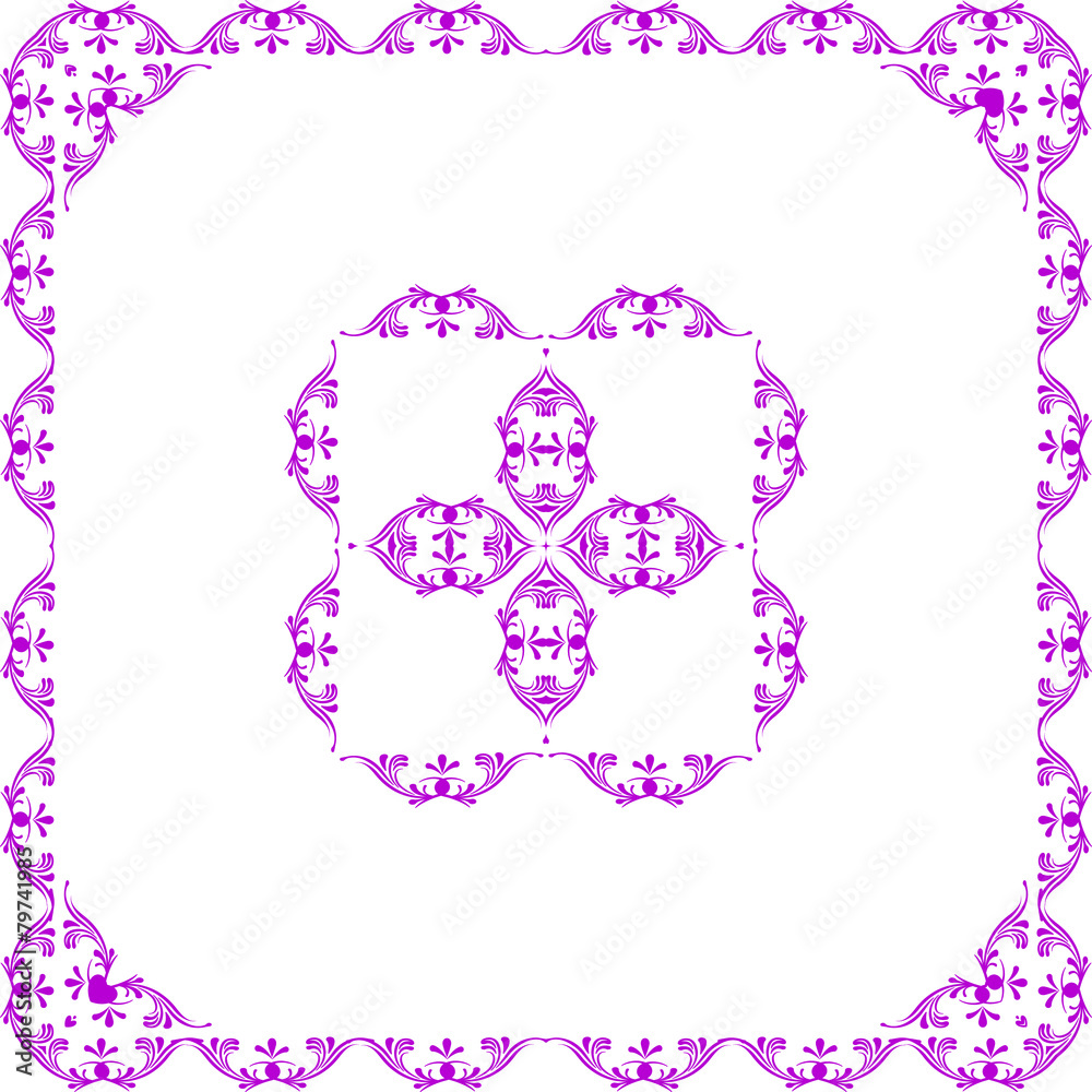 ornamental vector frame with Center