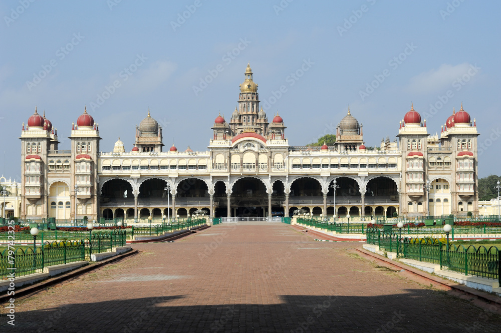 The ancient Mysore palace