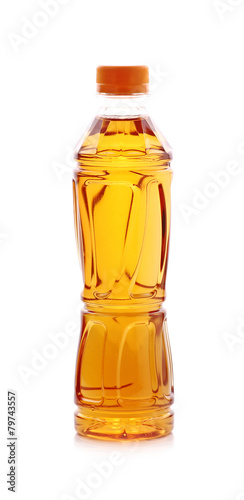 bottle of ice tea on white background