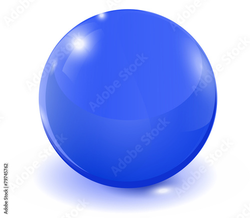 Blue glass ball