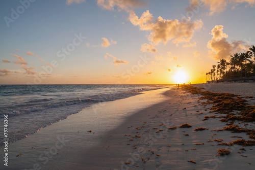 Wallpaper Mural Morning beach landscape, Hispaniola, Dominican republic Torontodigital.ca