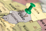 Location Chad. Green pin on the map.