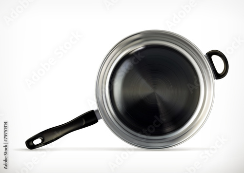 Frying pan, vector icon