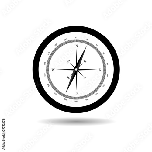 compass black vector