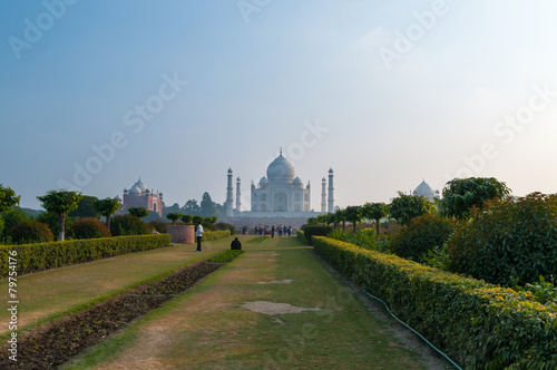 Taj Mahal in the evening