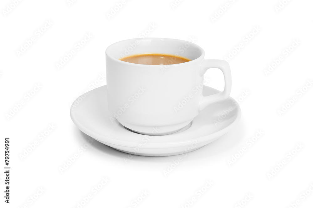 Obraz premium cup coffee isolated on white