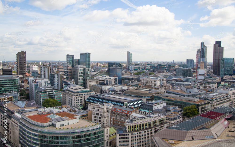 Obraz premium LONDON, UK - AUGUST 9, 2014. London's panorama