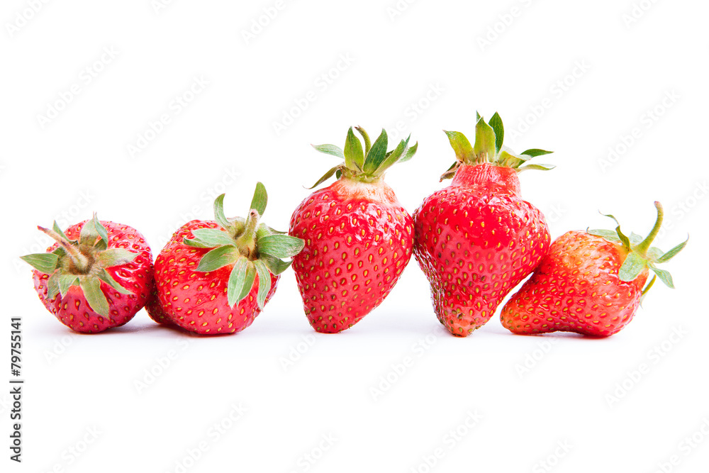 Strawberries isolated on white background Strawberries isolated on white background