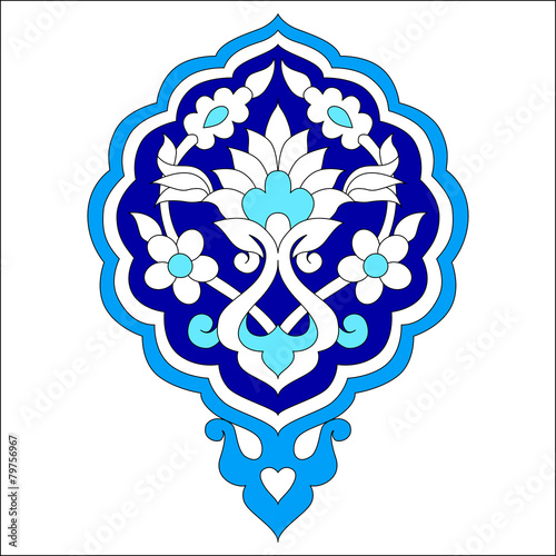 artistic ottoman pattern series seventy seven