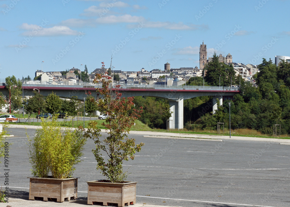 Fototapeta premium Rodez vu de Bourran