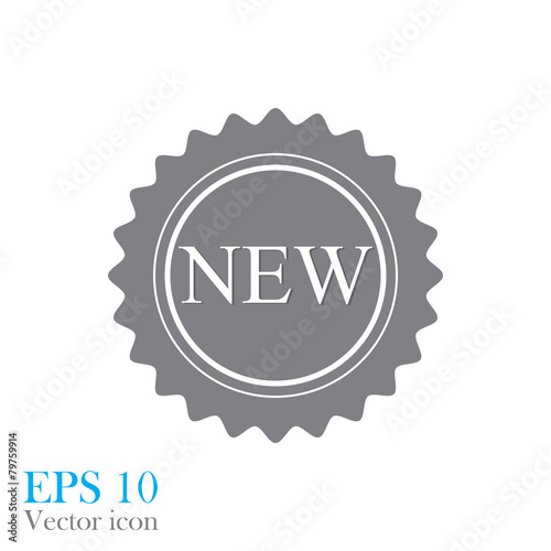 New sign icon. New arrival star symbol.