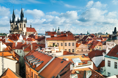 Wallpaper Mural Olf Prague rooftops Torontodigital.ca