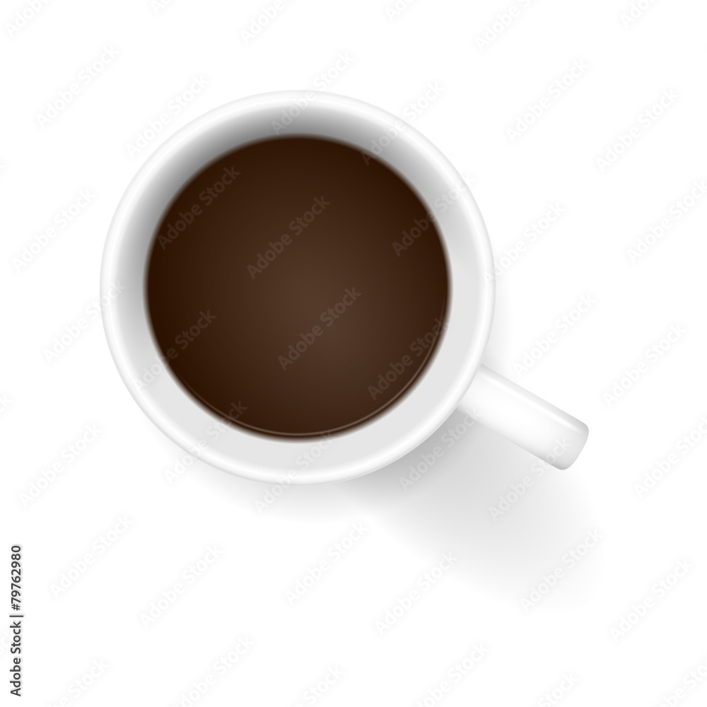 kaffetasse von oben braun I