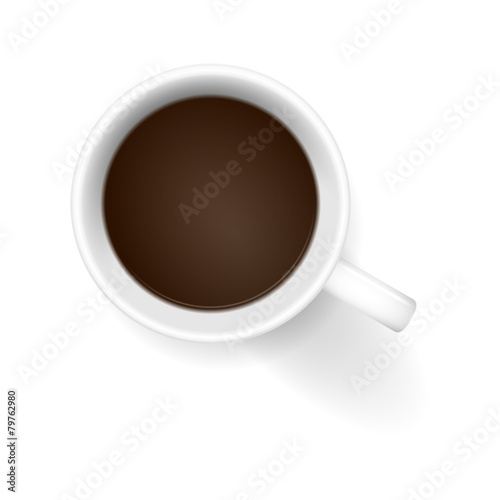 kaffetasse von oben braun I