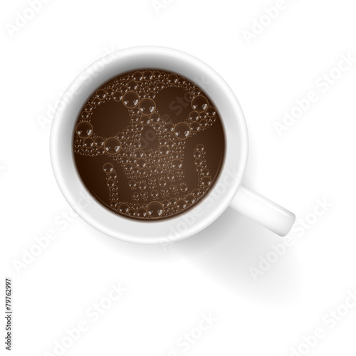 kaffetasse von oben totenkopf V