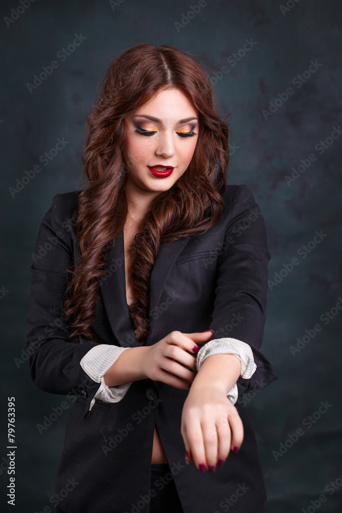 Sexy business woman.Beautiful sexy secretary Stock Photo | Adobe Stock