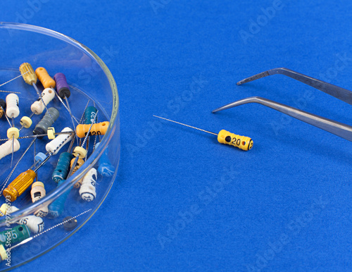 Instruments for root canal treatment photo