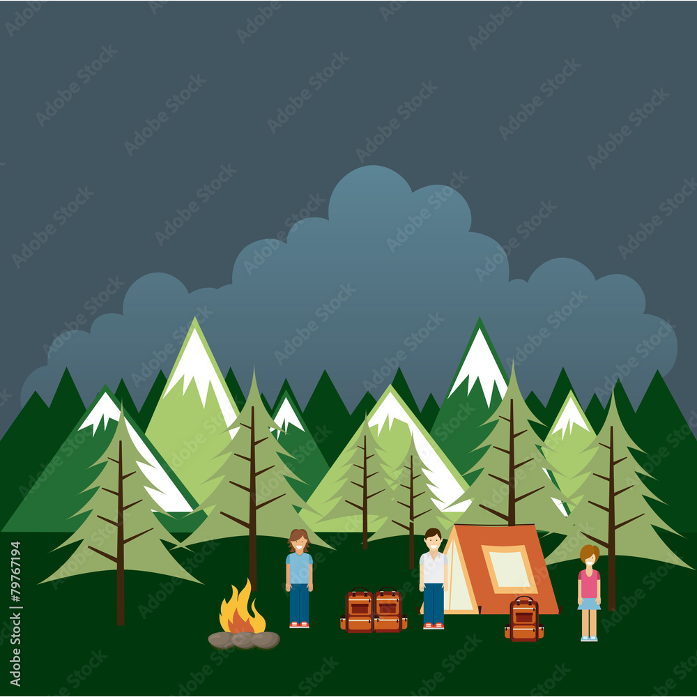 camping concept