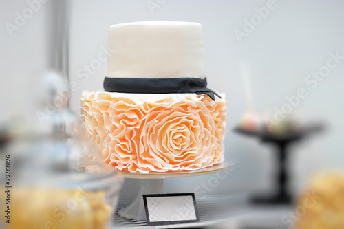 Delicious wedding or birthday cake