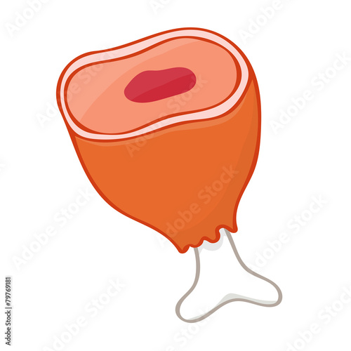 meat isolated illustration