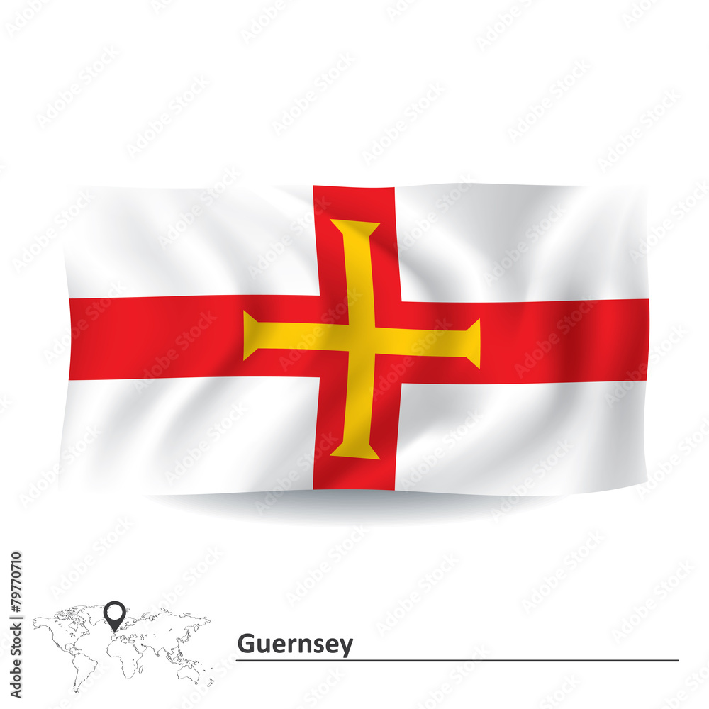 Obraz premium Flag of Guernsey