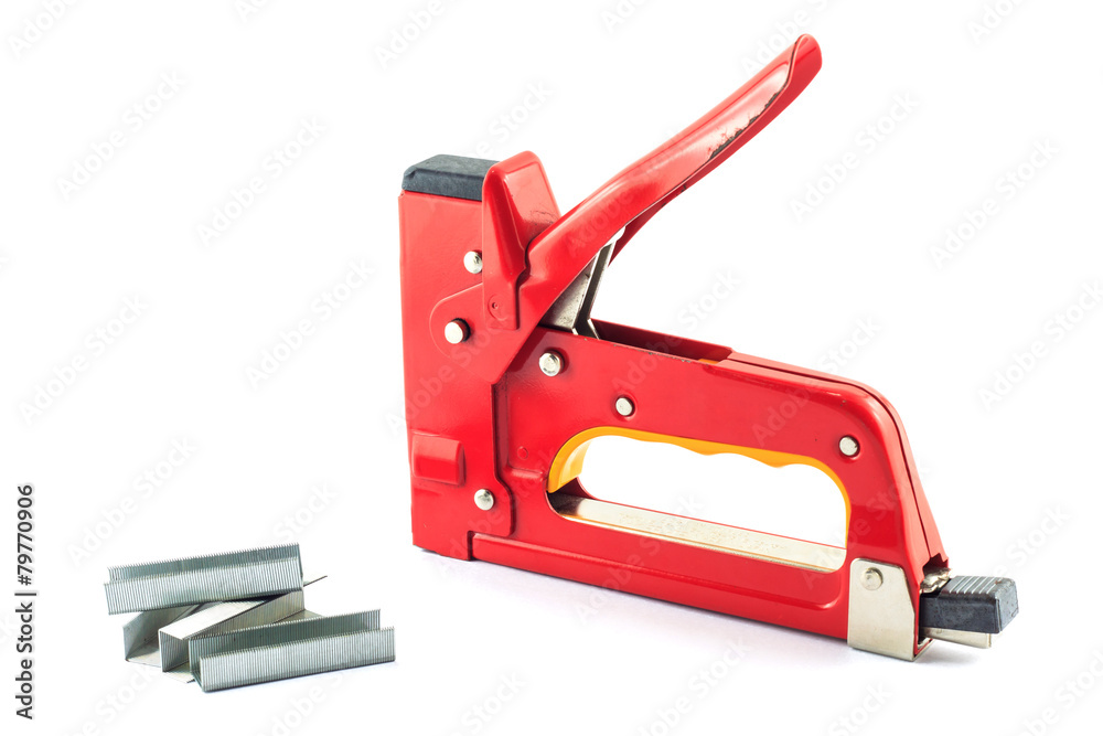 big max stapler shot for plywood boards isolated big max stapler shot for plywood boards isolated