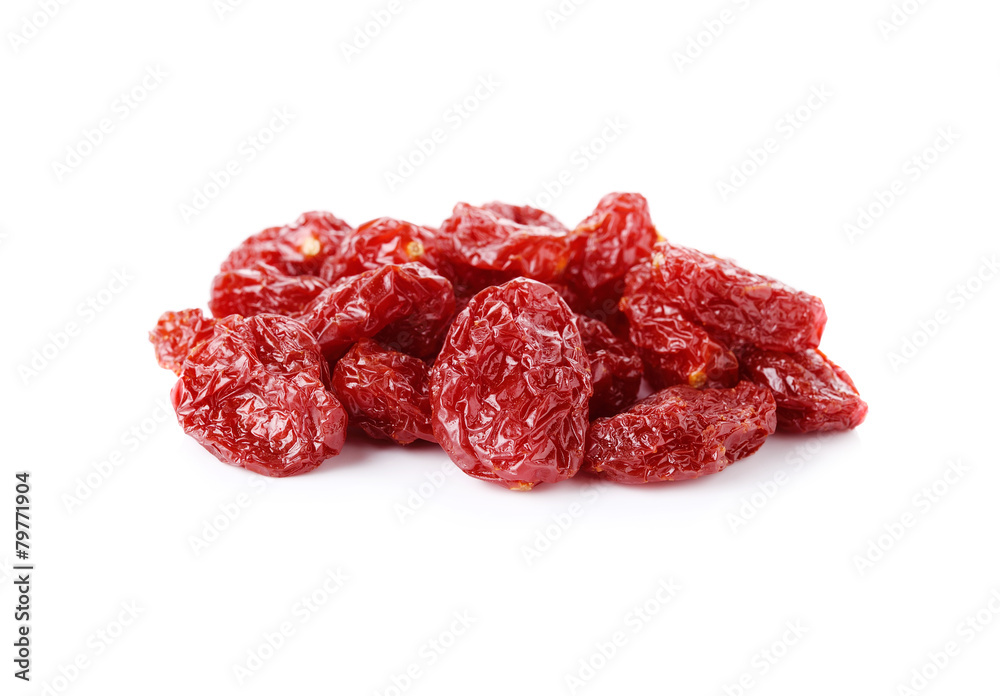 dried cherry tomatoes isolated on white background dried cherry tomatoes isolated on white background