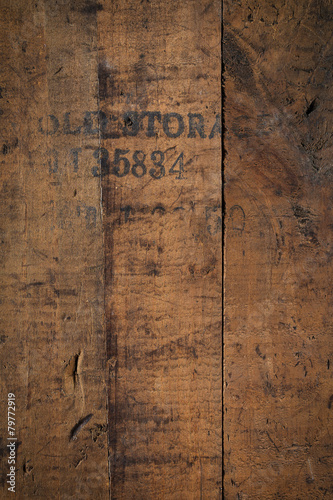 old storage - wooden background