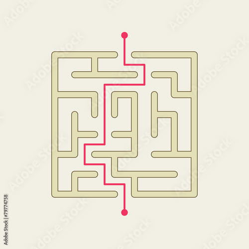 simple square maze