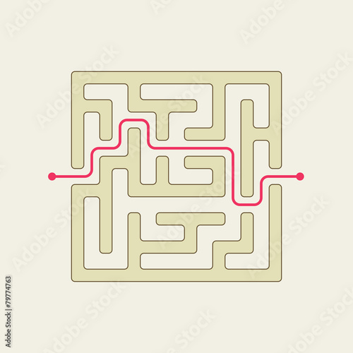 simple square maze