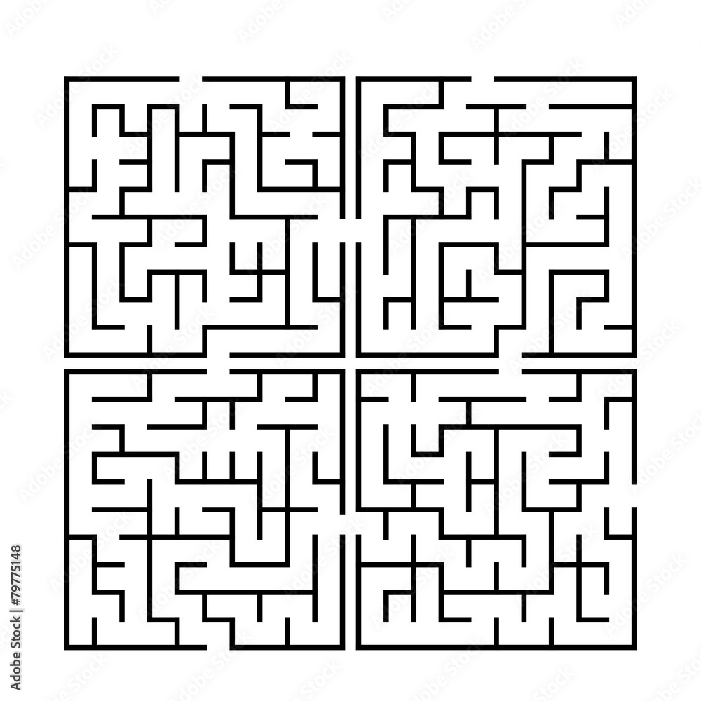 simple square labyrinth