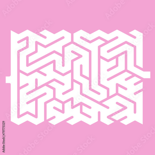 fashionable white labyrinth