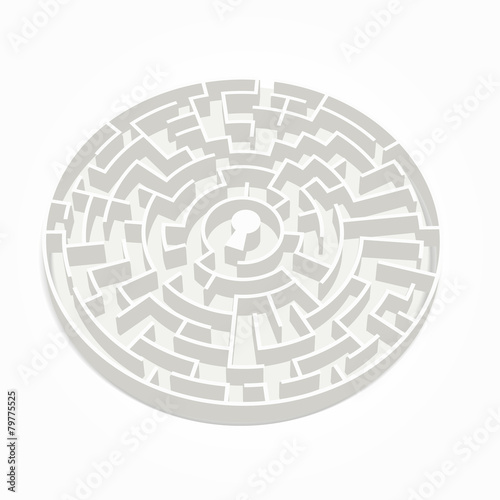 elegant circular maze