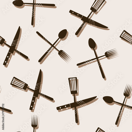 abstract background with cutlery