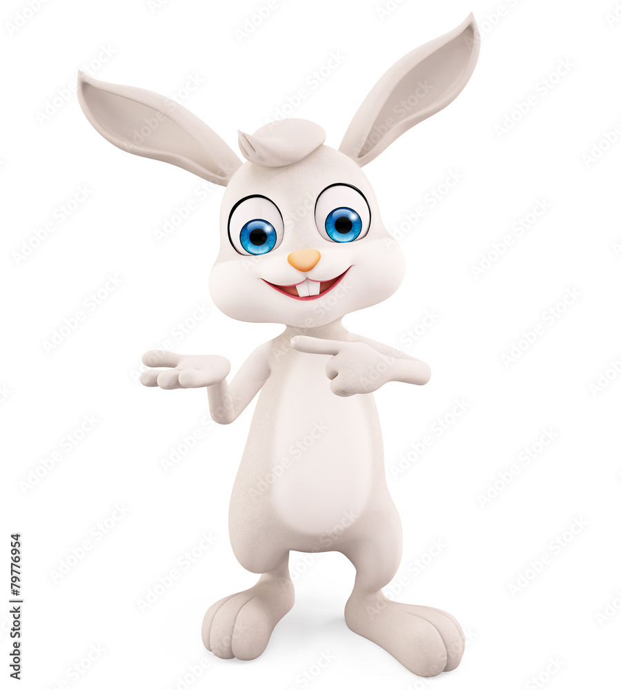 Obraz premium Easter Bunny with presentation pose