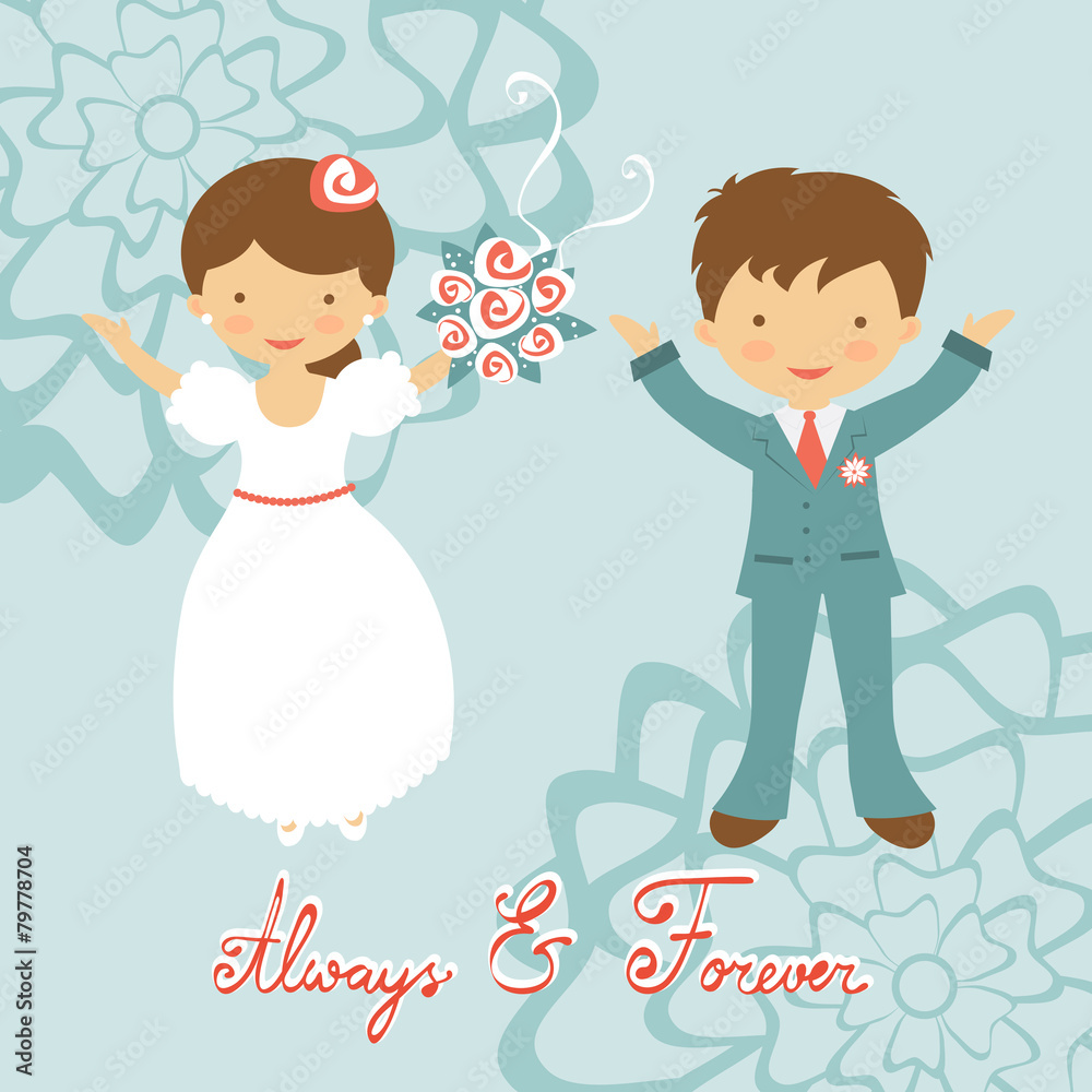 Cute wedding couple Cute wedding couple