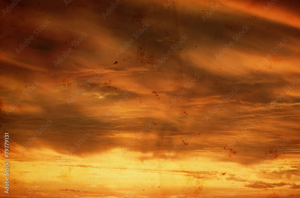 Obraz premium Sky background on sunset